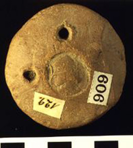 Thumbnail of Stamped Loom Weight (1922.01.0254)