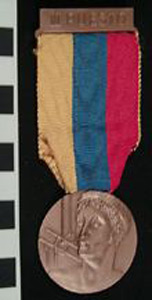Thumbnail of Award Medal: 3rd Place, VII Juegos Deportivos Centroamericanos y del Caribe (1977.01.0762C)