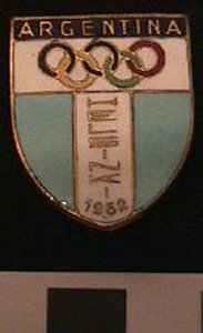 Thumbnail of Commemorative Olympic Cuff Link  (1977.01.1182)