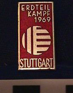Thumbnail of Pin: "Erdteil Kampf 1969, Stuttgart " (1977.01.1209)