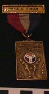 Thumbnail of Official Judge at Finish Badge: Illinois Athletic Club (1977.01.1473B)