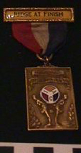 Thumbnail of Official Judge at Finish Badge: Illinois Athletic Club (1977.01.1473B)