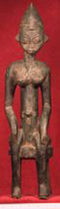 Thumbnail of Carving: Seated Female Figure (1990.10.0003)