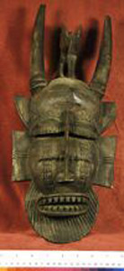 Thumbnail of Mask with Hornbill (1990.10.0017)