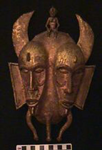 Thumbnail of Janus Faced Kpelie Style Mask (1990.10.0037)
