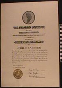 Thumbnail of Certificate: The Franklin  Medal  (1991.04.0064B)