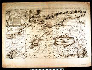 Thumbnail of Map: Dimidia Tribus Manasse Ultra Jordanem Tribus Neptalim et Partes Orientales Tribuum Zabulon et Isachar (1992.08.0048)