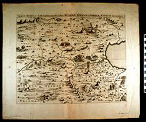 Thumbnail of Map: Tribus Ruben, et Gad et Partes Orientales Tribum Beniamin,Ephraim, et Dimidae Manasse Intra Jordanem (1992.08.0049)