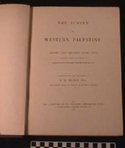 Thumbnail of Book: The Survey of Western Palestine (1994.31.0074)