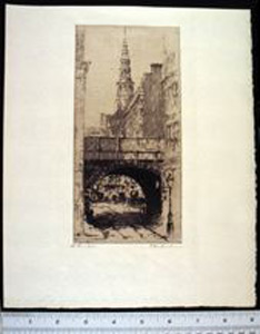 Thumbnail of Etching: St. Brides Church Spire (1900.30.0002)