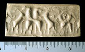Thumbnail of Plaster Impression of Cylinder Seal by Edith Porada  (1900.53.0109B)