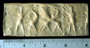 Thumbnail of Plaster Impression of Cylinder Seal by Edith Porada  (1900.53.0114B)