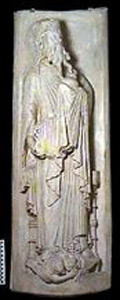 Thumbnail of Plaster Cast of Chartres Cathedral, Royal Portal, West Façade: Old Testament Elder (1912.06.0003)