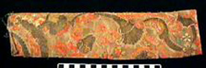 Thumbnail of Material Sample: Painted Silk Brocade Fragment (1926.11.0005B)