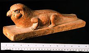 Thumbnail of Plaster Cast of Votive Figure: Bird-Headed Crocodile (1948.01.0044)