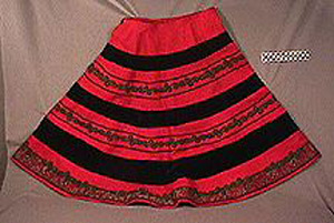 Thumbnail of Reproduction of Alcaldesa Costume:  Skirt (1949.14.0001A)