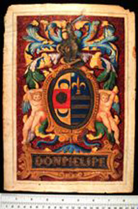Thumbnail of Folio: Coat of Arms of Don Phelipe (1963.01.0052)