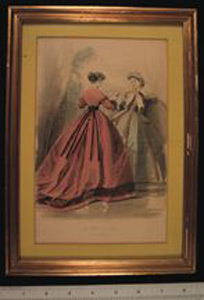 Thumbnail of Framed Engraving: "Les Modes Parisiennes, November 1865" (1973.05.0003)