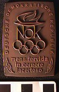 Thumbnail of Commemorative Plaque:  German Olympic Games (1977.01.0527)