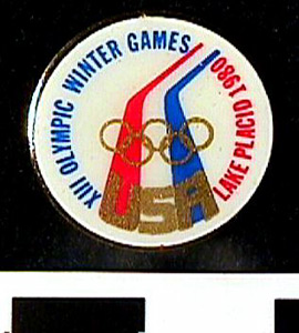 Thumbnail of Commemorative Olympic Pin: "XIII Olympic Winter Games, Lake Placid 1980" (1980.09.0013)