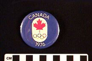 Thumbnail of Commemorative Olympic Button:  "Canada 1976" (1980.09.0034)