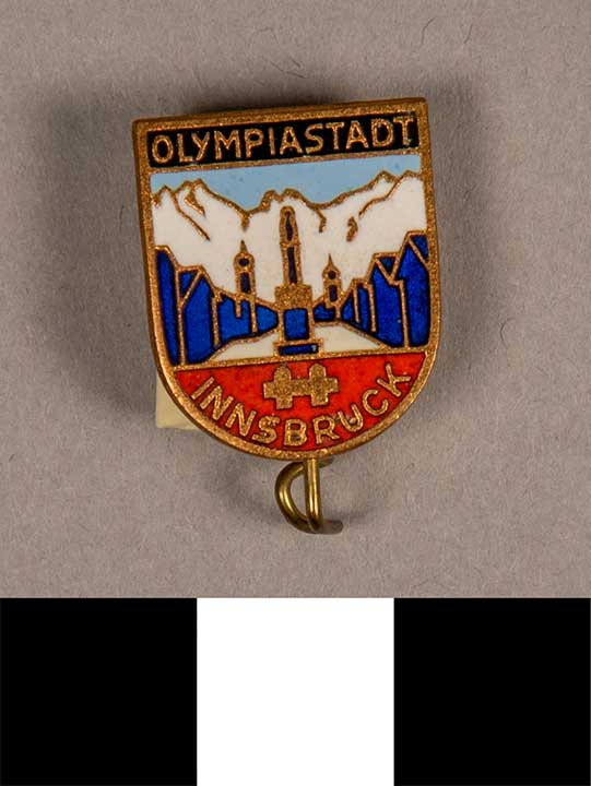 Thumbnail of Commemorative Olympic Pin:  "Olympiastadt Innsbruck" (1980.09.0037)