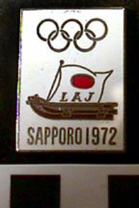 Thumbnail of Commemorative Olympic Pin:  "Sapporo 1972" (1980.09.0054)