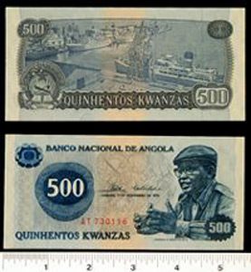Thumbnail of Bank Note: Angola, 500 Kwanzas (1992.23.0019)