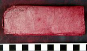 Thumbnail of Raw Materials: Parfleche Bag Contents: Package of Red Ochre Powder (1996.24.2091F)