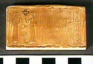 Thumbnail of Plaster Impression of Cylinder Seal by Edith Porada (1900.53.0083B)