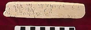 Thumbnail of Plaster Cast of a Minoan Linear B Tablet (1913.02.0007)