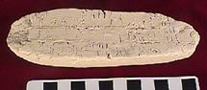 Thumbnail of Plaster Cast of a Minoan Linear B Tablet (1913.02.0008)