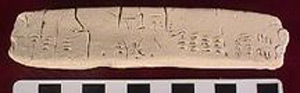 Thumbnail of Plaster Cast of a Minoan Linear B Tablet (1913.02.0012)