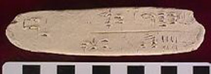 Thumbnail of Plaster Cast of a Minoan Linear B Tablet (1913.02.0013)