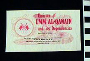 Thumbnail of Certificate for Limited Issue Coins (1971.15.3326B)