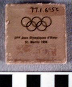 Thumbnail of Commemorative Medal Case Lid: 2es Jeux Olympiques d