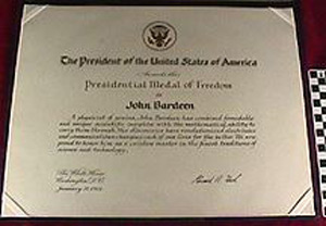 Thumbnail of Certificate: United States Presidential Medal of Freedom (1991.04.0011G)