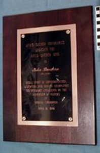 Thumbnail of Commemorative Plaque: Atius-Sachem Sing (1991.04.0121)