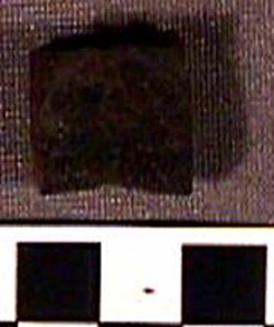 Thumbnail of Reproduction Leather Fragment for Pistol Flint (1996.24.2046D)