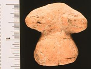 Thumbnail of Figurine Fragment: Pregnant Female Torso (1998.18.0002)