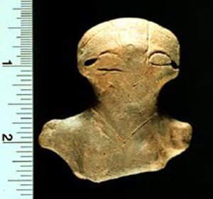 Thumbnail of Figurine Fragment: Female Head and Torso (1998.18.0189)