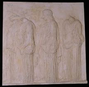Thumbnail of Plaster Cast of East Parthenon Frieze Panel - Four Maidens (1911.03.0016)