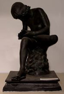 Thumbnail of Plaster Cast Statue: Thorn Puller, Lo Spinario (1912.02.0020)