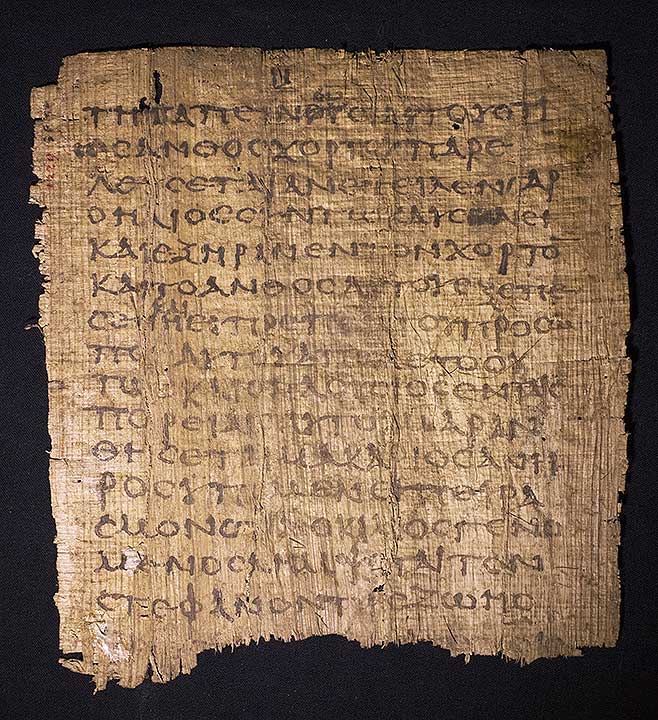 Thumbnail of Oxyrhynchus Papyrus, P.Oxy X 1229: Excerpt, James 1: 15-18 (Fragment) (1914.21.0025)