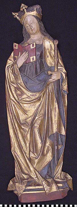 Thumbnail of Altarpiece, Side Altar Figure:  Female Saint (1926.08.0001C)