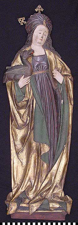 Thumbnail of Altarpiece, Side Altar Figure:  Female Saint (1926.08.0001D)