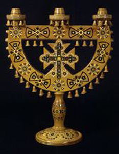 Thumbnail of Trysvichnyk, Three Armed Candelabrum (1978.04.0005)