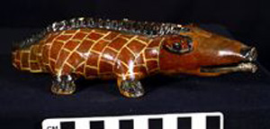 Thumbnail of Animal Effigy: Red Caiman (1999.04.0002)