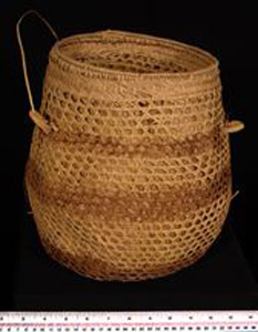 Thumbnail of Lined Carrying Basket  (2001.05.0032B)