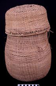 Thumbnail of Basket with Strap and Lid (2001.05.0054)